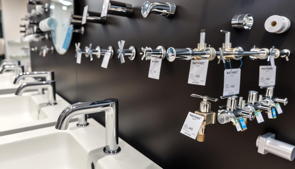 High-quality plumbing fixtures and fittings on display High-quality plumbing fixtures and fittings on display
