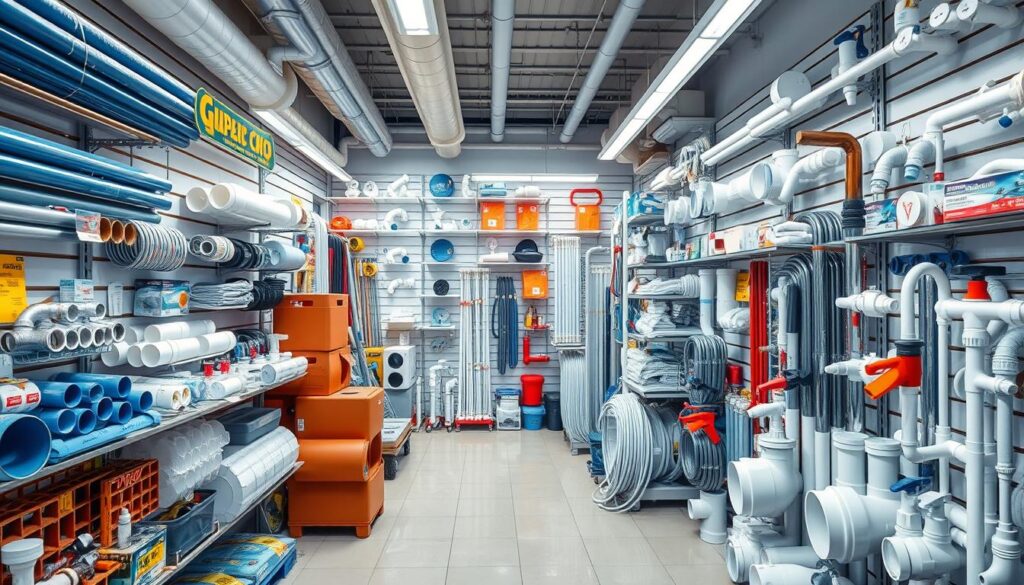 Various plumbing materials and supplies at a Lagos supplier store Various plumbing materials and supplies at a Lagos supplier store